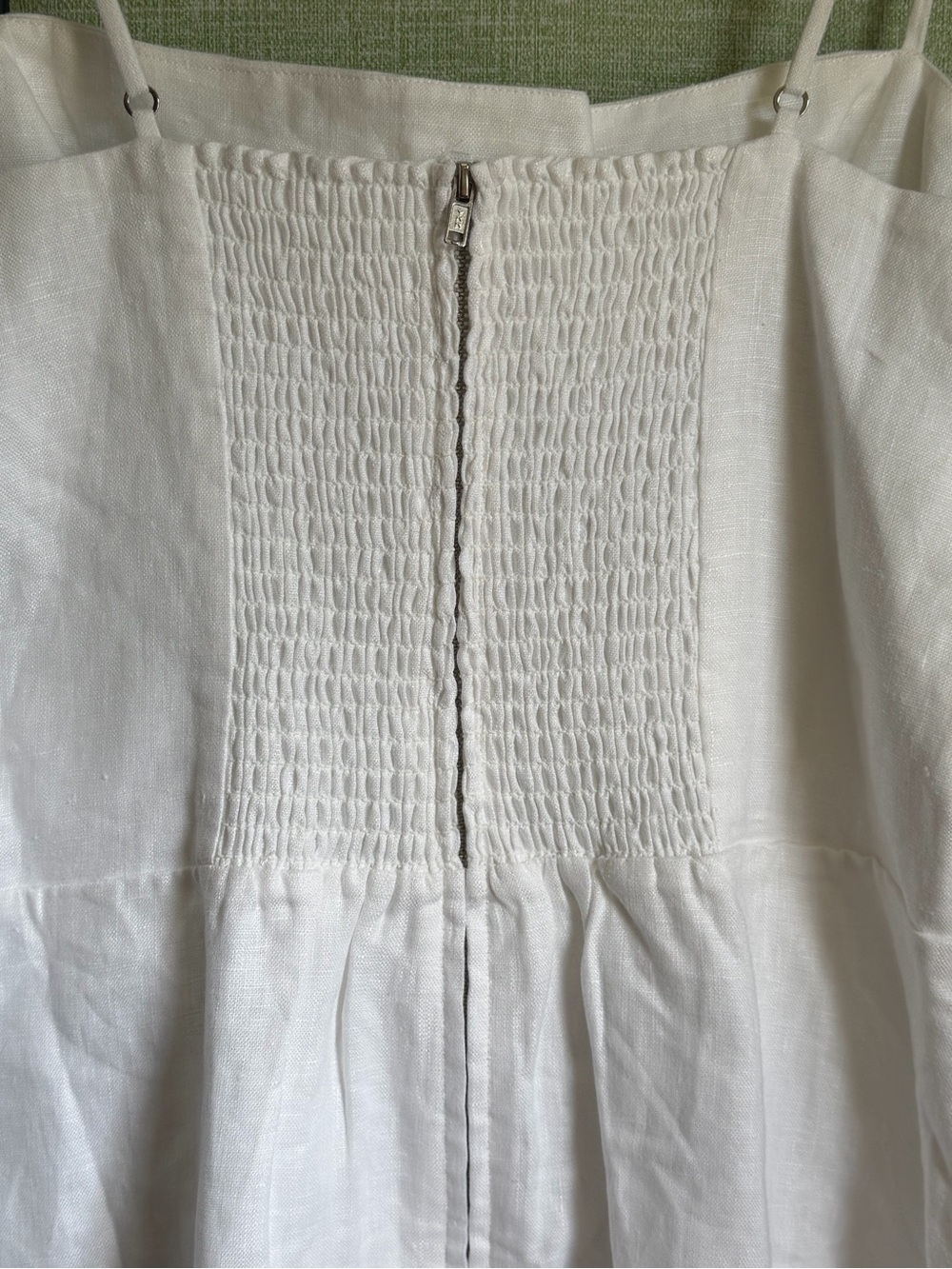 Reformation Huckleberry Button Front 100% Linen Mini Dress in White, Size 10 NWT - Picture 5 of 11